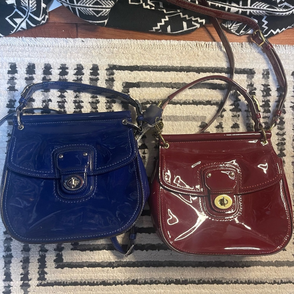 Coach Willis patent leather crossbody bundle